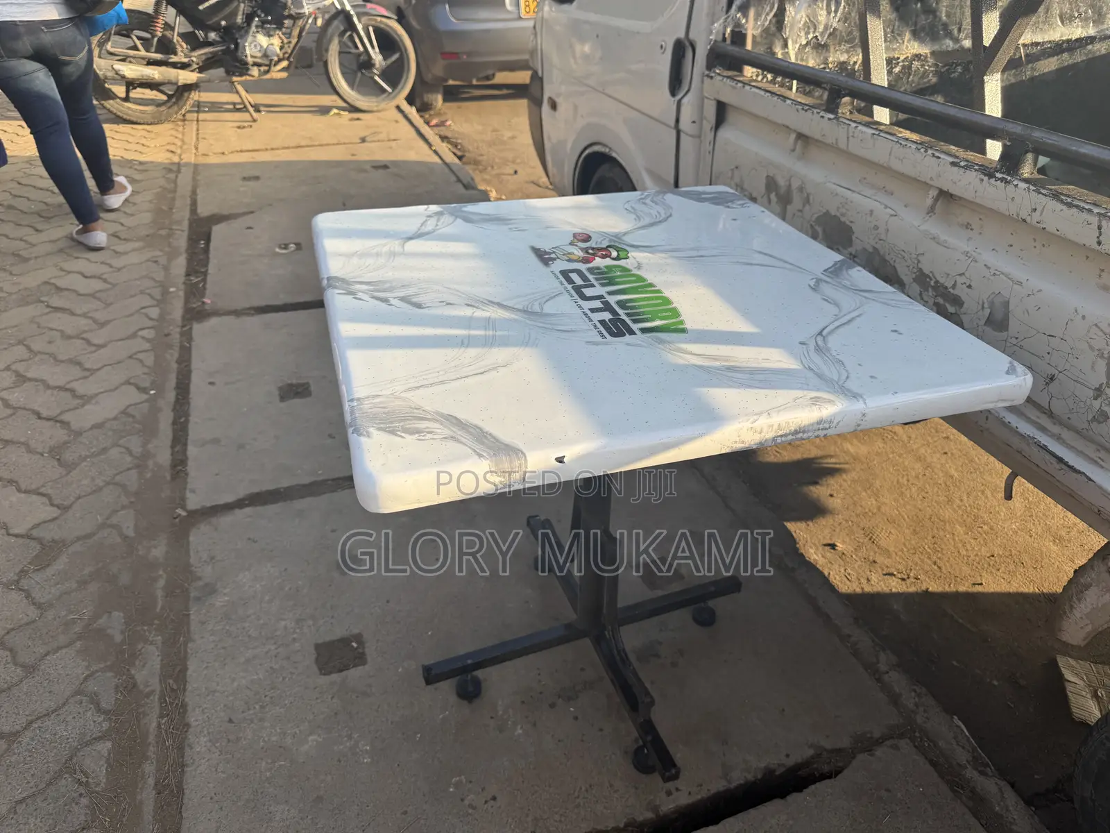 White Marble Square Tables