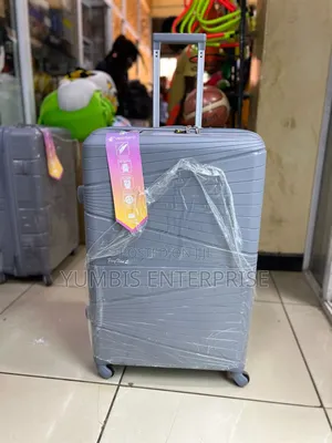 Light Grey  1 Large Size Quality Rubber Suitcase at 4500