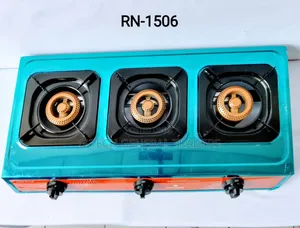 Rashnik 3burner Stainless Steel Auto Ignition Gas Stove