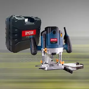 Ryobi Re- Router With 6 Bits and Carry Case Depth