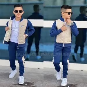 Nike Blue Zipper Tracksuit 2pc Set Age 5-14yrs
