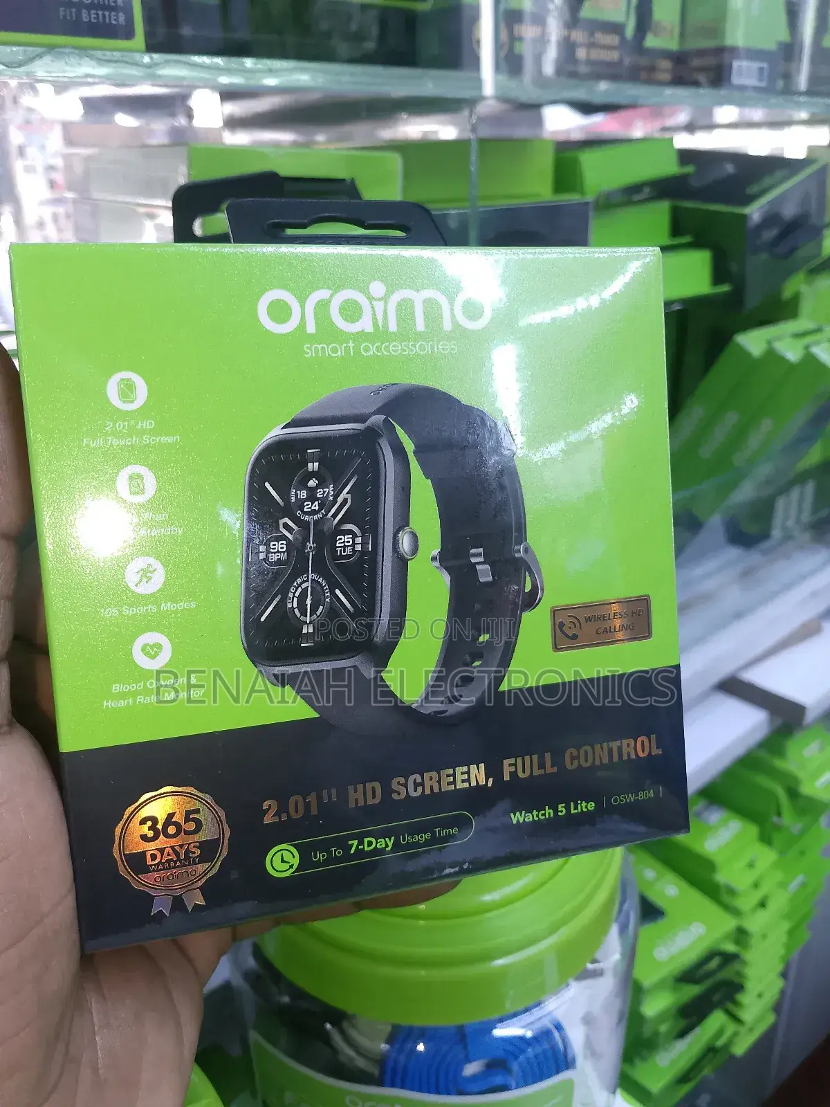 Oraimo Smart Watch.2.01 Hd Screen Watch 5 Lite
