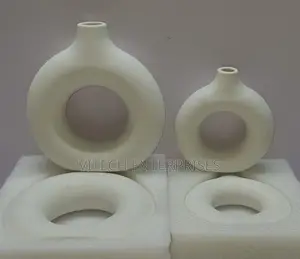 Porcelain Ceramic 2in1 Elegant Decor Donut Flower