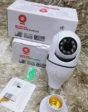 Bulb Shape V380 CCTV Camera 1080p Wireless PTZ Bulb V380