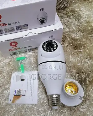 Nanny Camera Bulb CCTV Camera 1080p Wireless PTZ