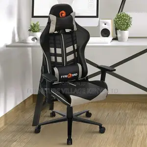 Office Chairs: Black Recliner Gamer Chair Swivel Leather