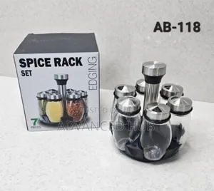 7pcs Rotating Spice Rack Set
