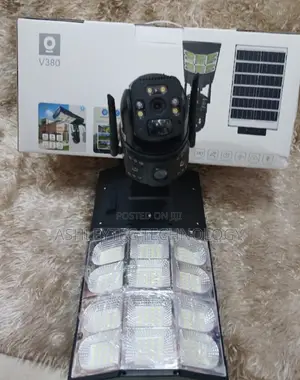 180watts Solar Street Light With CCTV Camera,V380 Pro 4g Sim