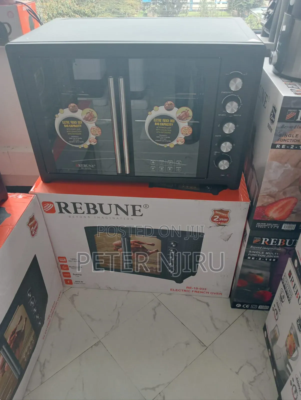 100 L Rebune Oven With 
6 Stage Selector 
Convention
