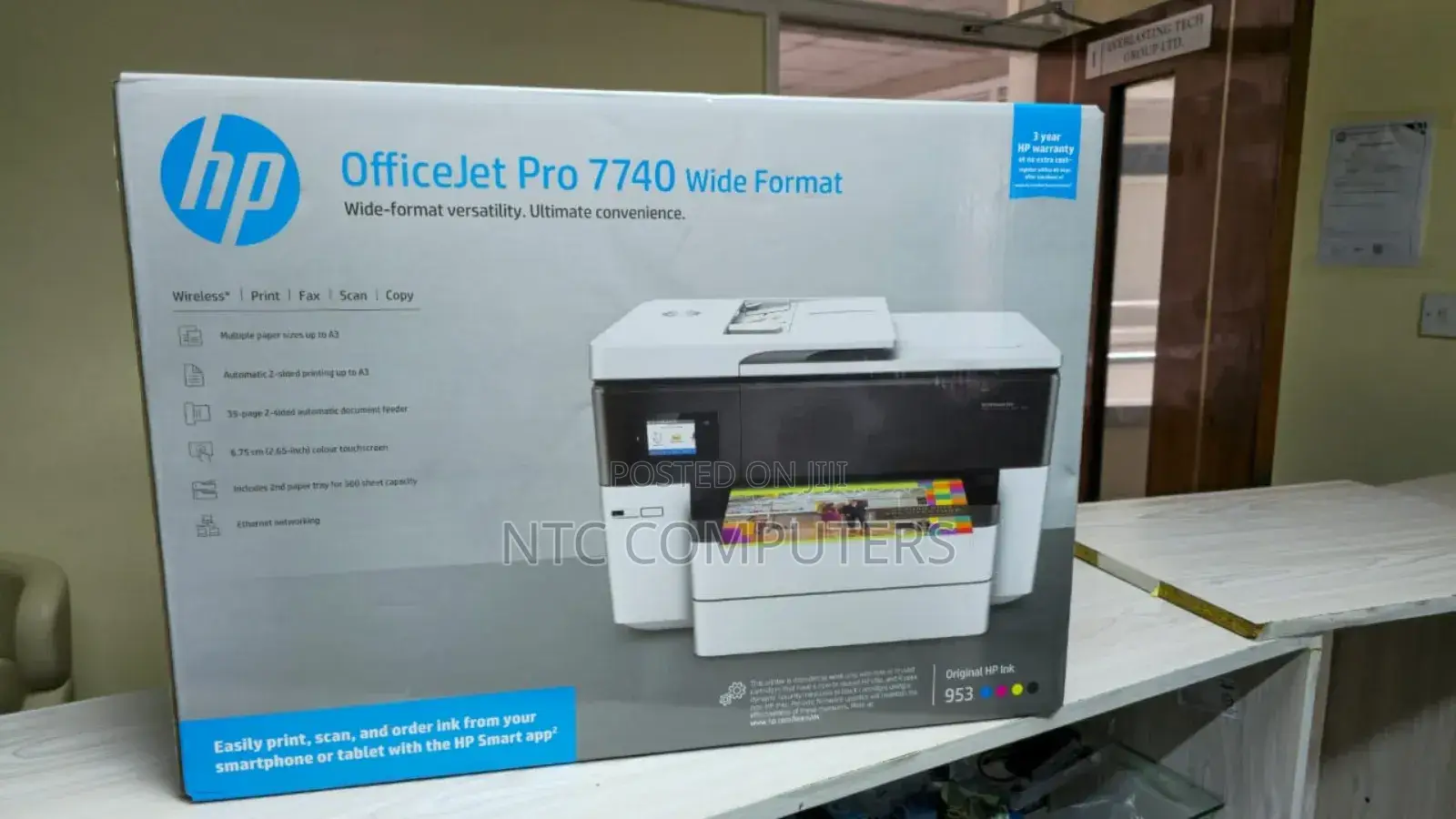 / Hp Officejet Pro 7740 Wide Format All-in-One Printer A3 P