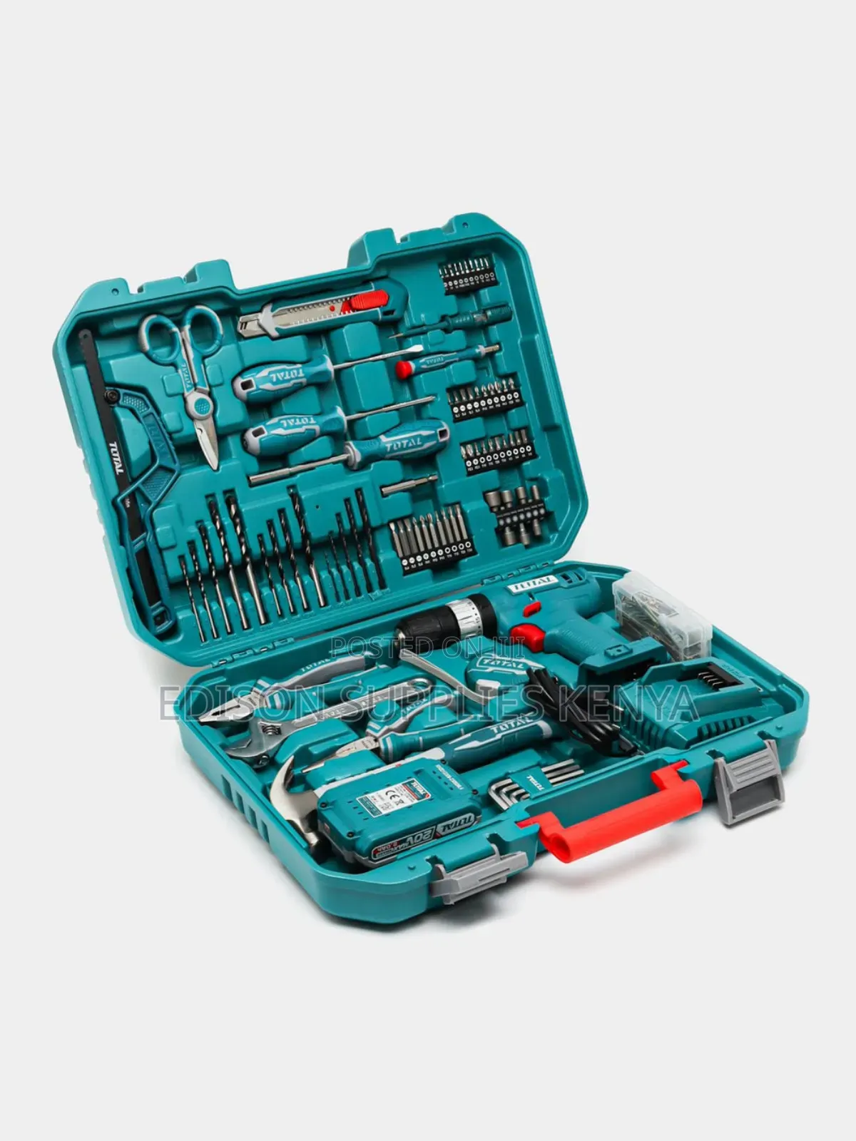 Total Cordless Drill Tools Set 165pcs Toolset Tool Boxes