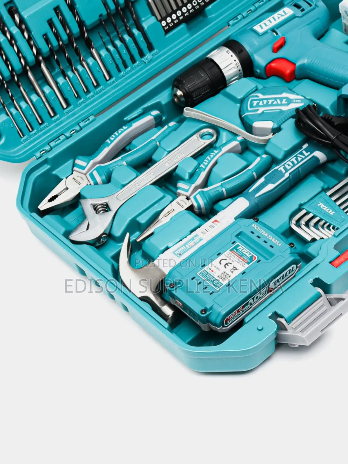 Total Cordless Drill Tools Set 165pcs Toolset Tool Boxes