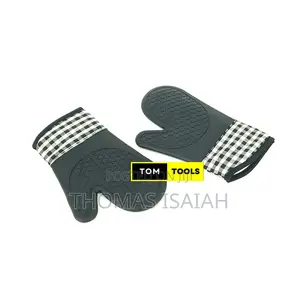 2pcs Heat Resistant Non Slip Silicone Oven Mitts Gloves