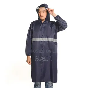 Police Reflective Waterproof Raincoat With Cap