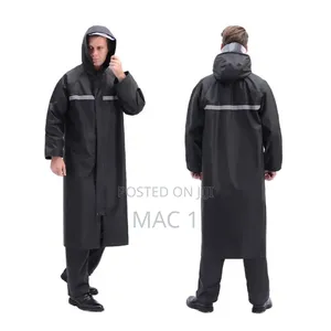 Reflective Waterproof Raincoat With Cap