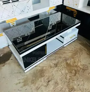 Black Marble Top Coffee Table
