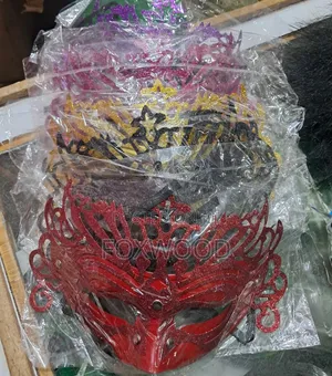 Shiny Glittery Party Face Masks