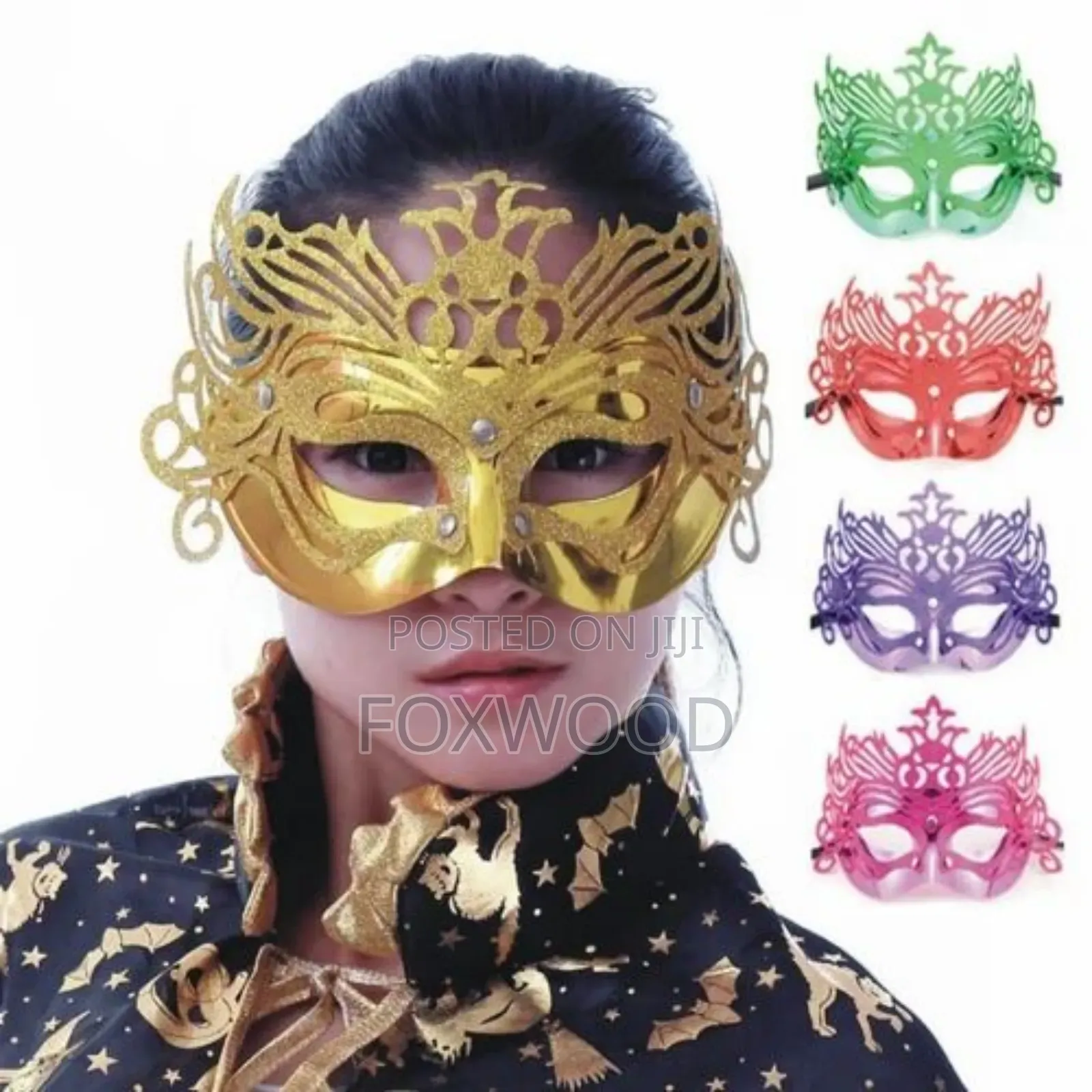 Shiny Glittery Party Face Masks