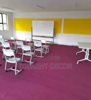 Red Wall to Wall Lecture Hall Flooring Carpets