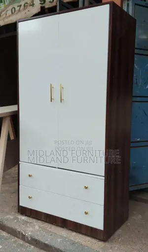 2-Door Lockable Wardrobe
