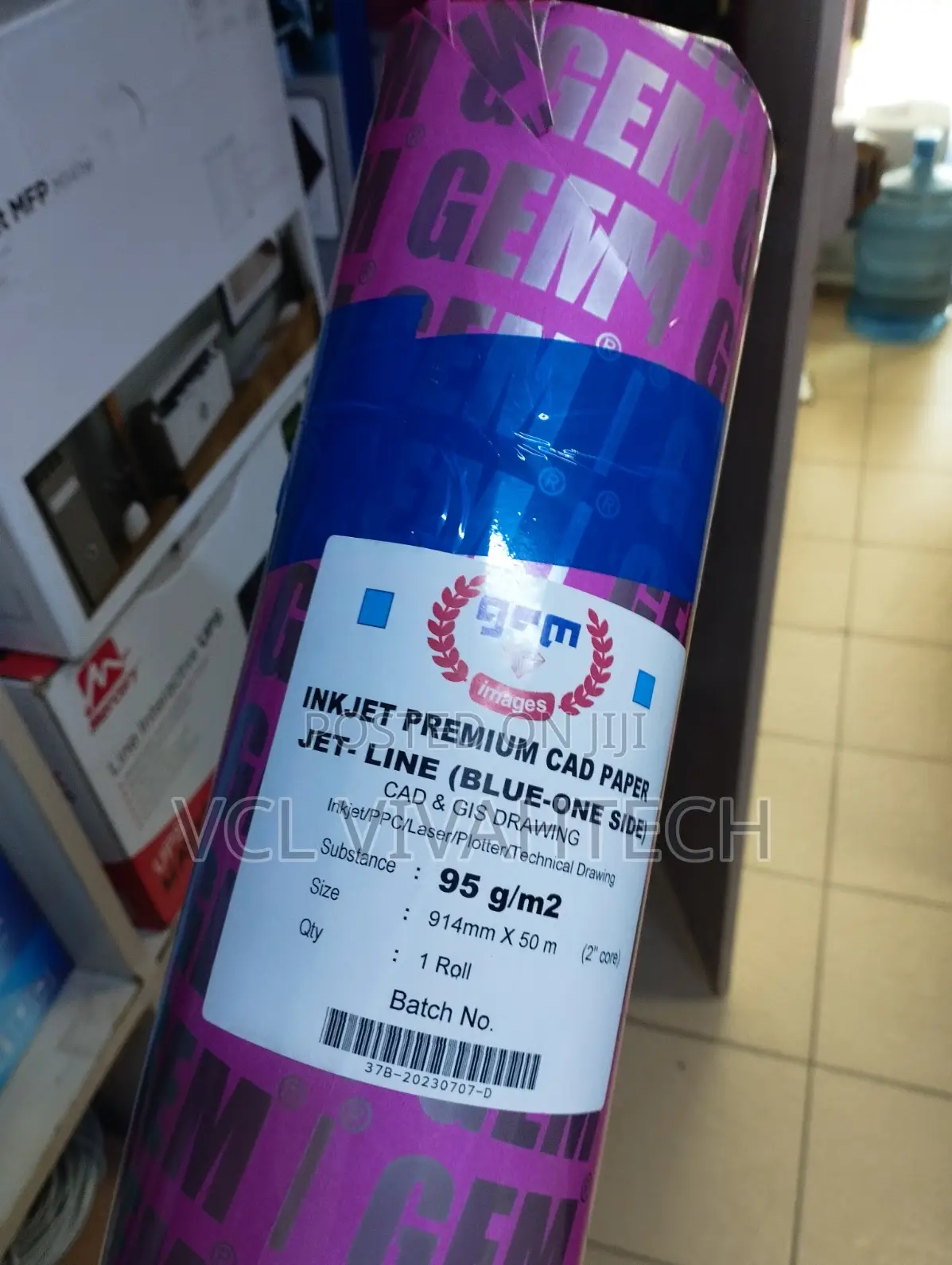 Bond Paper 39'' A0 Blue Roll