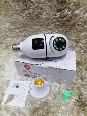 Long Service Dual Lens Bulb Camera 360 V380 Bulb PTZ