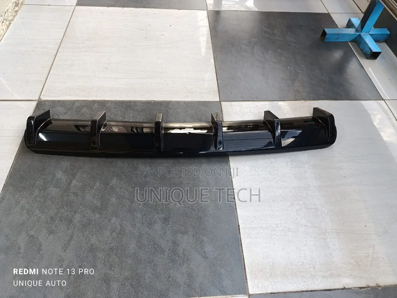 6 Fin Abs Plastic Rear Bumper Diffuser Lip Fender
