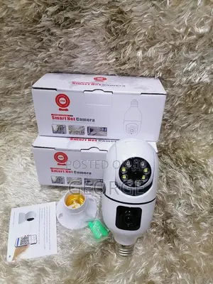 Security PTZ Camera-Dual Lens Bulb Camera 360 V380 Bulb PTZ