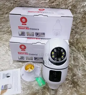 Easy to Install Dual Lens Bulb Camera 360 V380 PTZ