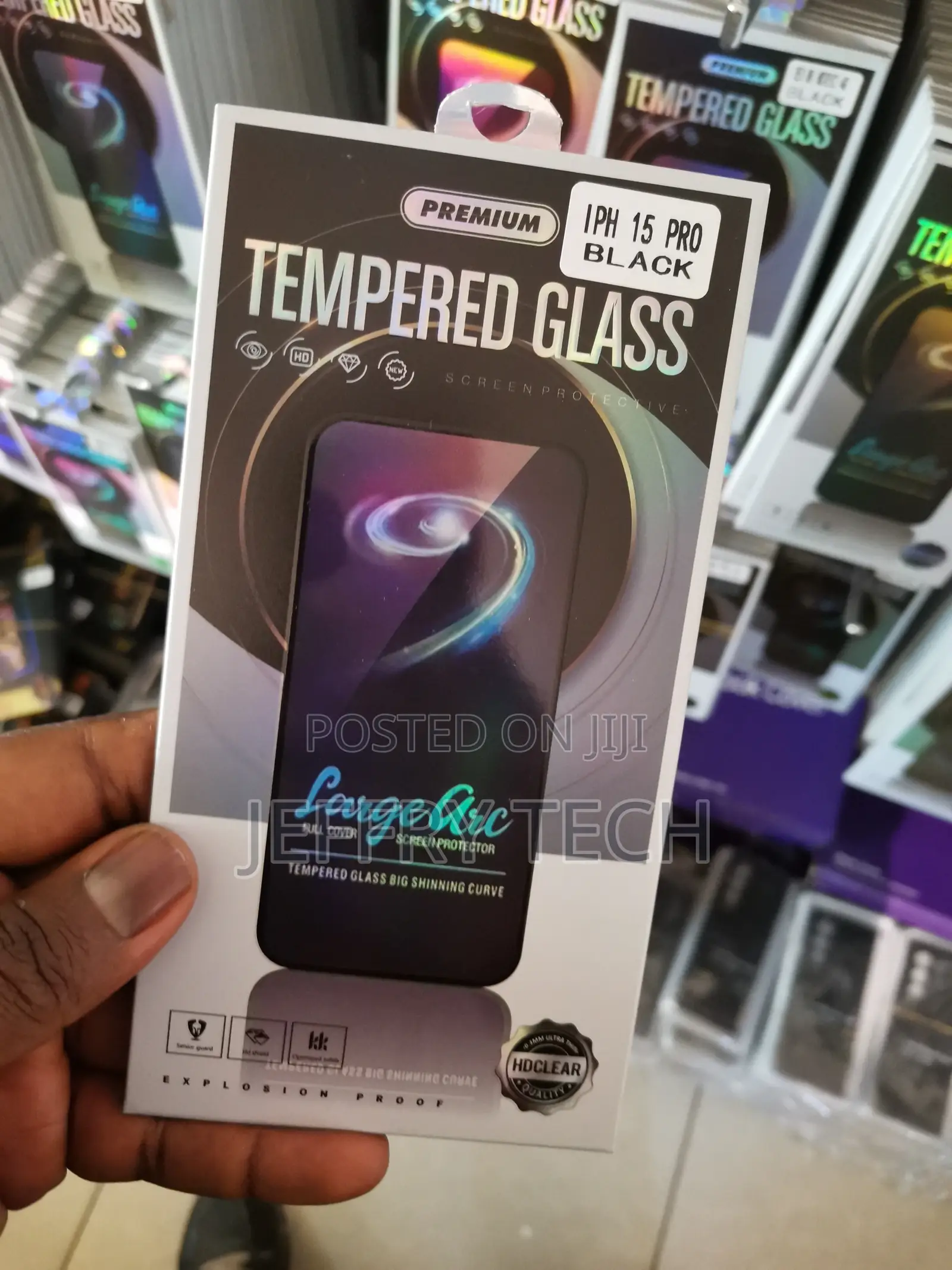 Mothca Privacy Screen for iPhone 15 Pro for Tempered Glass