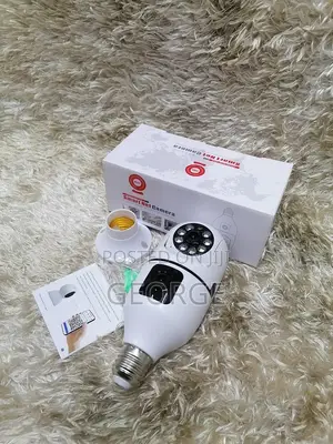 Rotating Wifi Bulb PTZ Dual Lens Camera V380