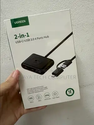 Ugreen Usb-C Usb-a 3.0 to 4-Port Hub 1m Black - Cr113