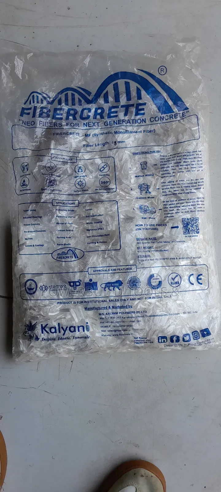 Fibercrete /Concrete Mesh