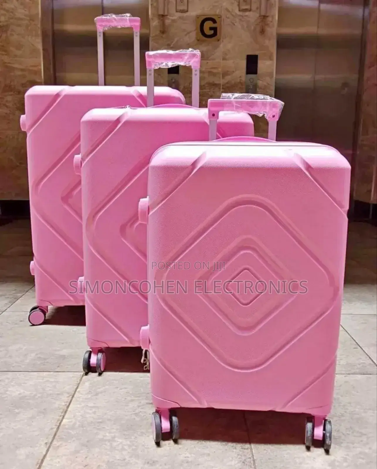 Unbreakable Double Zip Rubber Suitcase (Size 1)