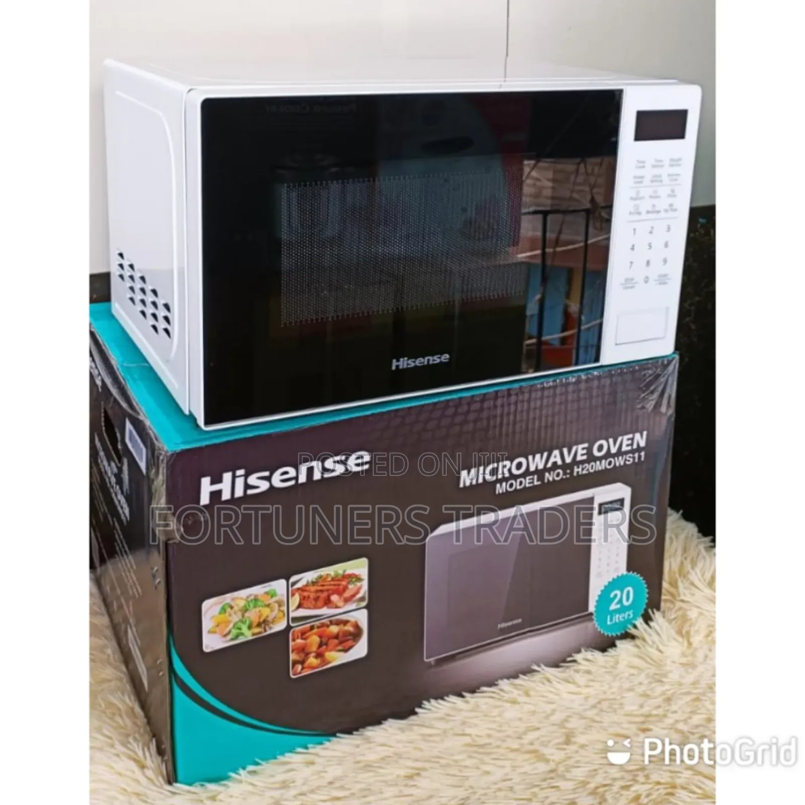 *Hisense 20litres Digital Microwave (White)