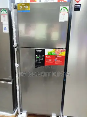 Sharp 450 Liters Sj-58c St Frost Free Fridge,Silver