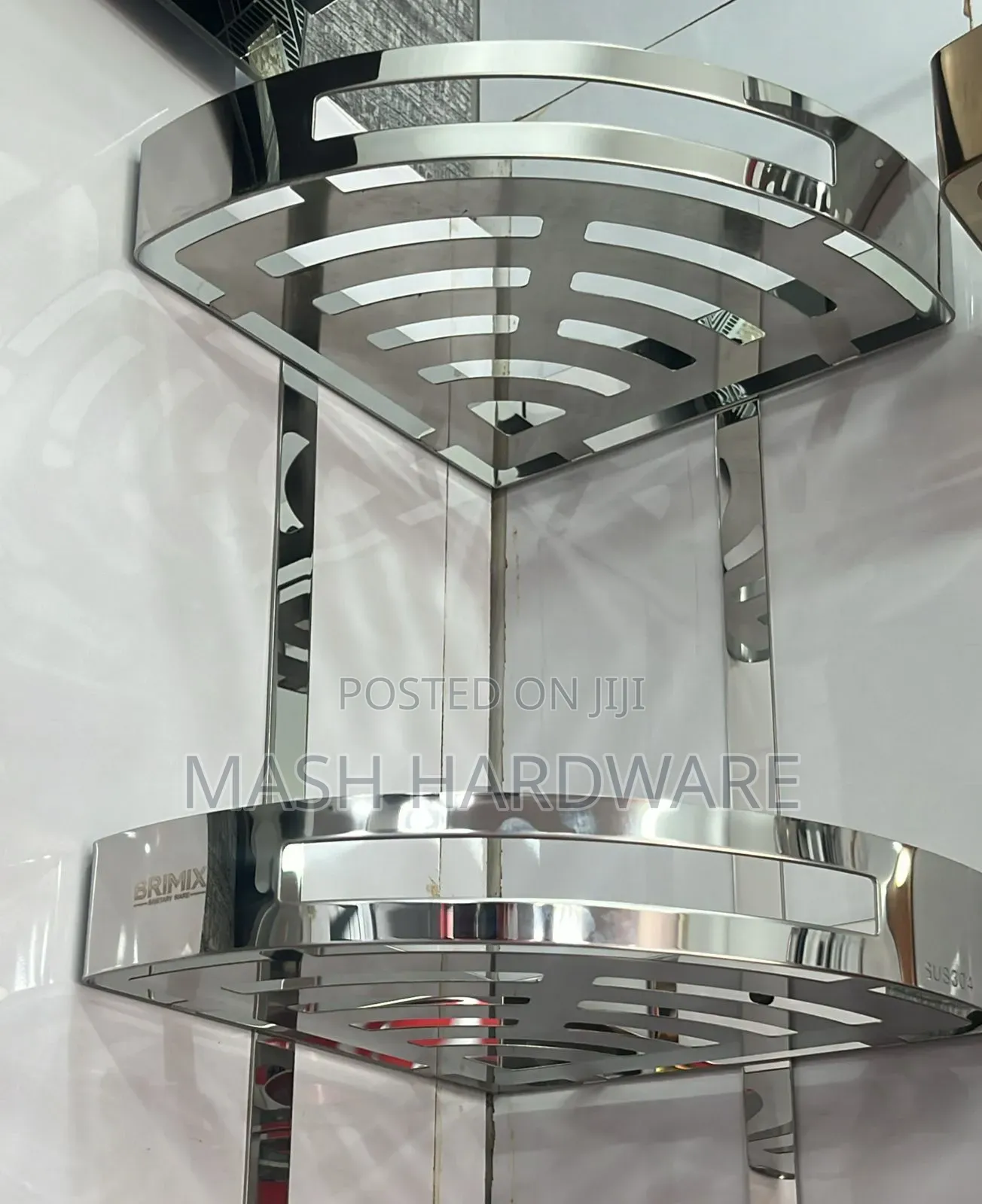 Brimix Double Corner Shelf