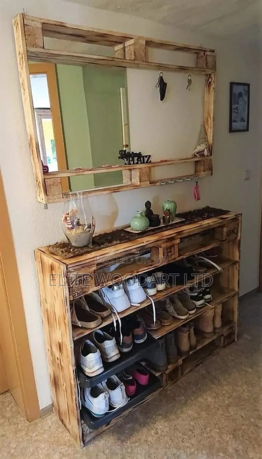 Pallet Shoe Organizer