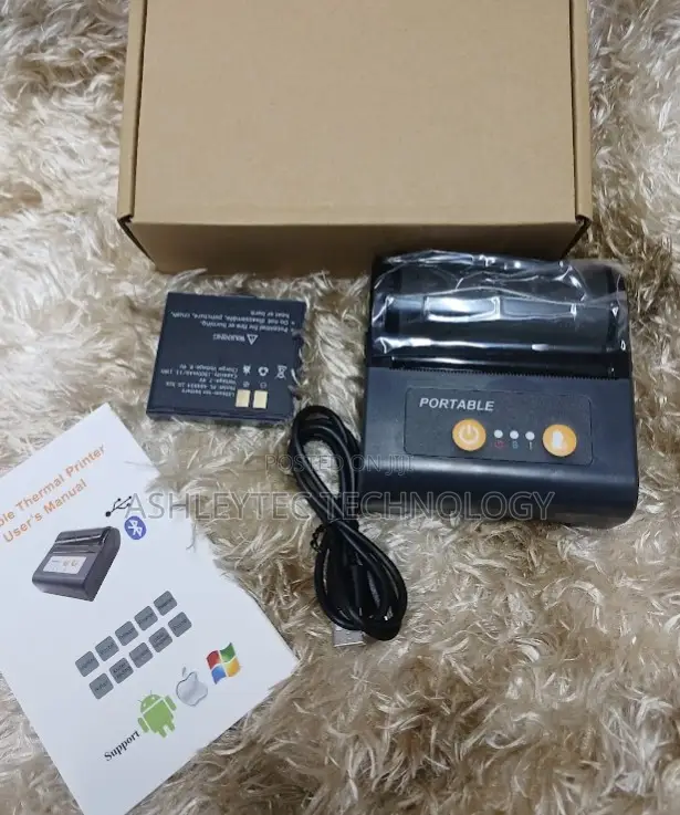 80mm Mobile Pos Direct Thermal Printer With Bluetooth+Usb