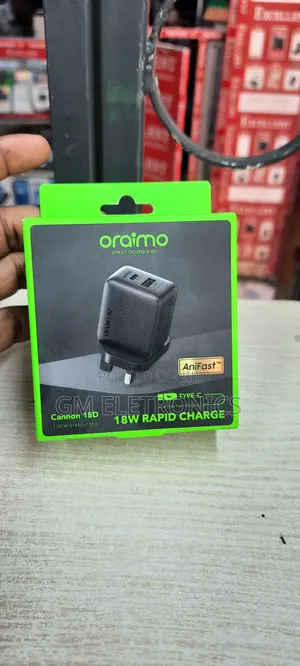 Oraimo Full Type-C Charger 18w-Black