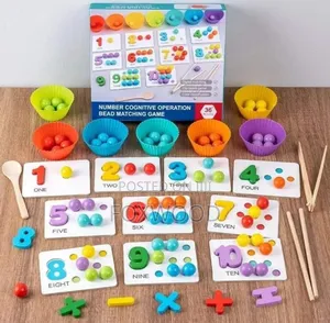 Bead Matching Game - Montessori Math Toys for Kids,