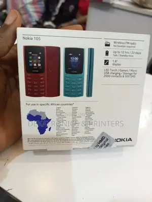 New Nokia 105 4G Black