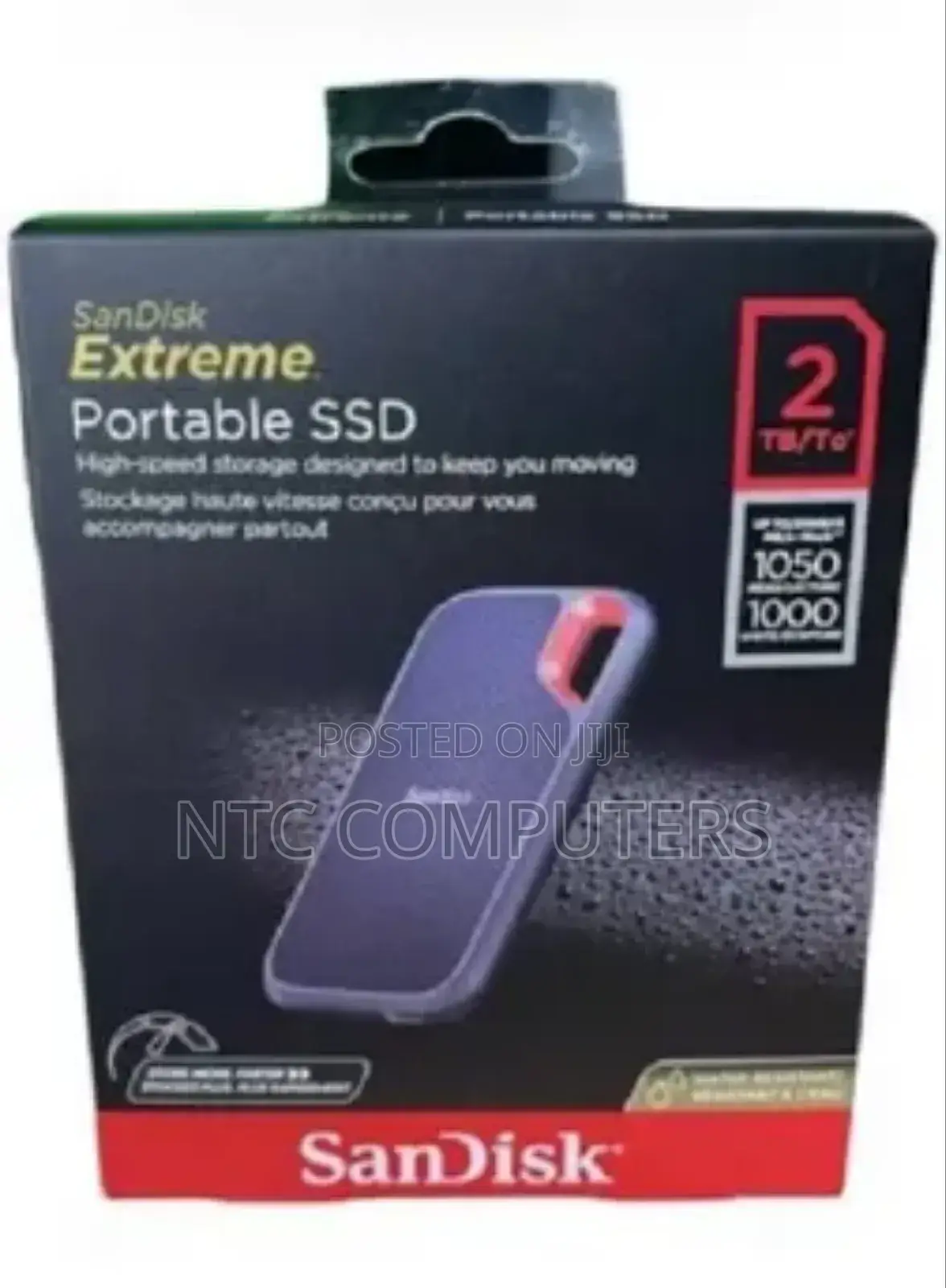Sandisk E61 Extreme Portable SSD 2tb-Sdssde61-2t00-G25