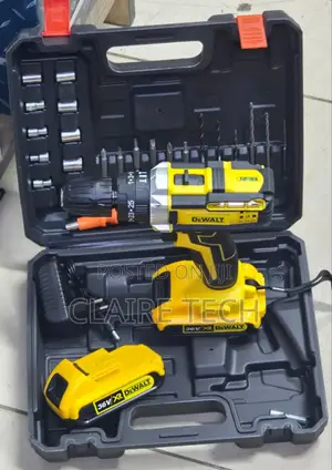 Dewalt Cordless Drill. 36v With 2 Rechargeabl Batteries