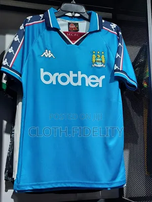 Manchester City Retro Blue Jersey.