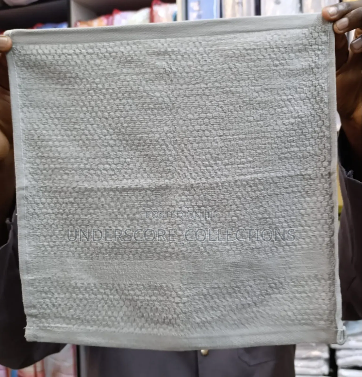 Classy Grey Cotton Wooled Fave Towels