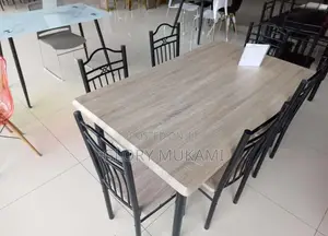 Gray Dinning Set 6 Chairs