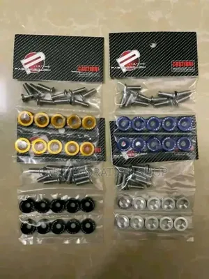 20pcs Bumper Fender Washers Engine Bolts in Colors (10washer+10screw)