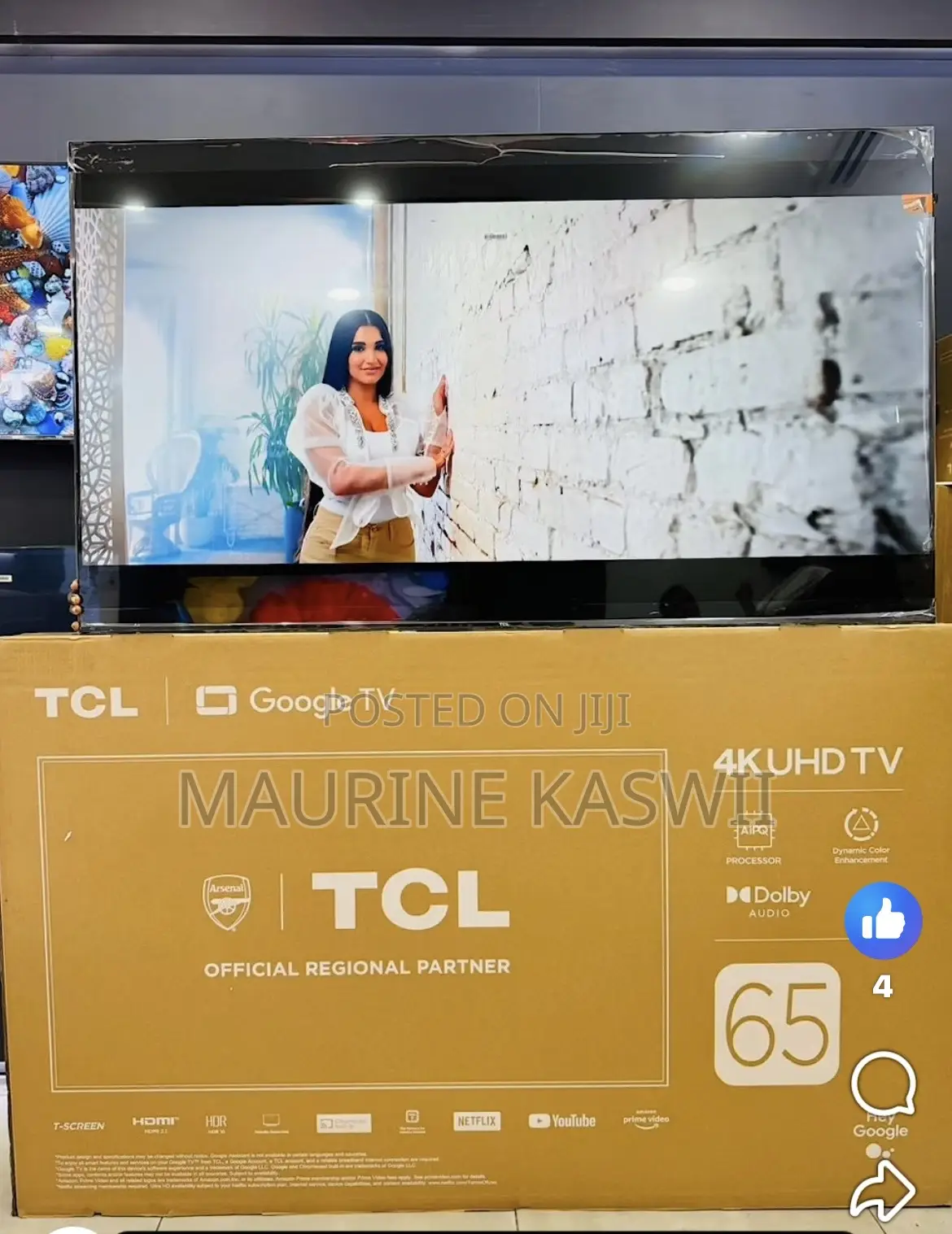 TCL 65 “ Google Uhd 65 V6c (2025)