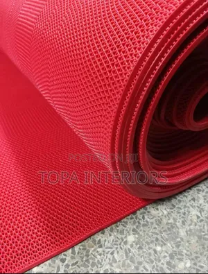 Poolside Runners Red PVC Perforated Rubber Mats Available